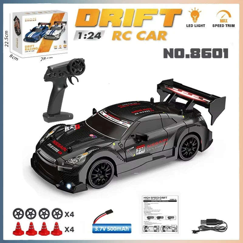 NISSAN GTR RC Drift Racing Car 1/24 Model Race Competition