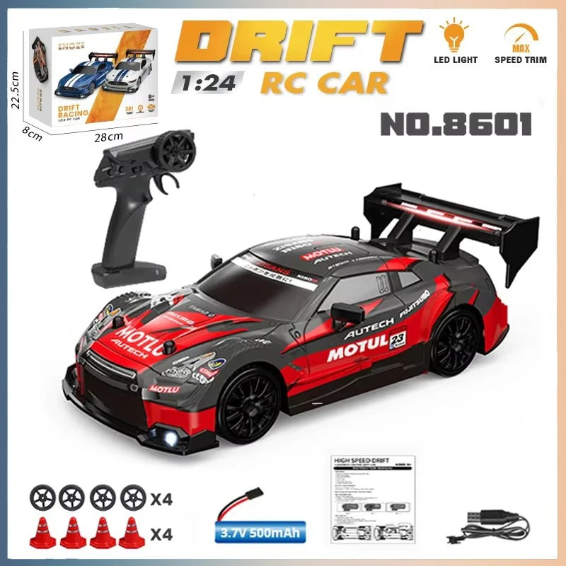 NISSAN GTR RC Drift Racing Car 1/24 Model Race Competition