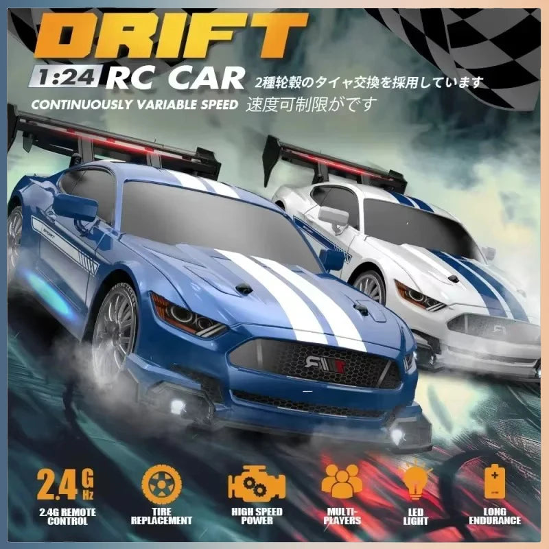 FORD MUSTANG RC Drift Racing Car 1/24 Race Competition