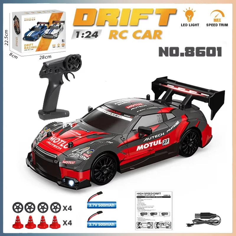 NISSAN GTR RC Drift Racing Car 1/24 Model Race Competition